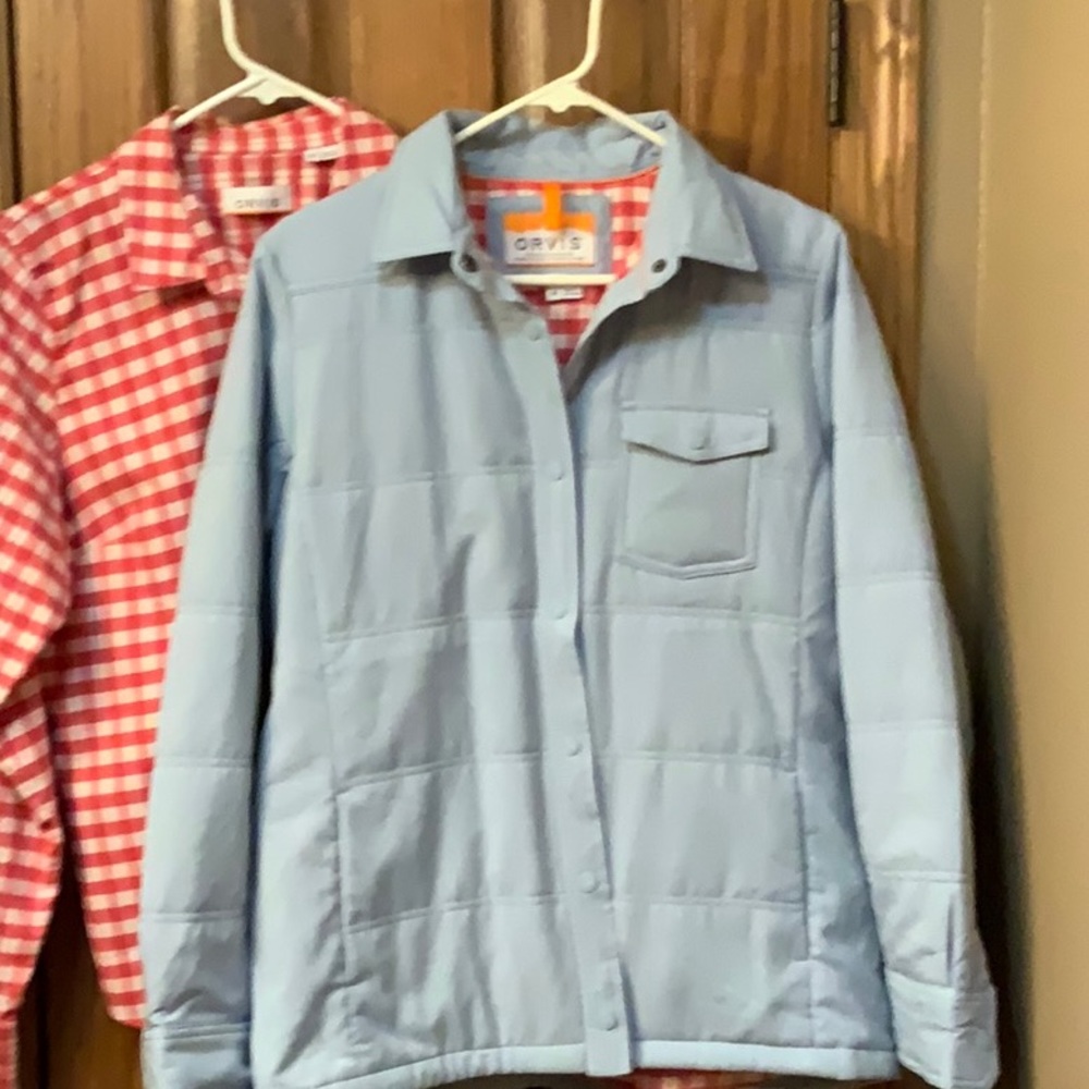 Orvis Jacket and Flannel Shirt